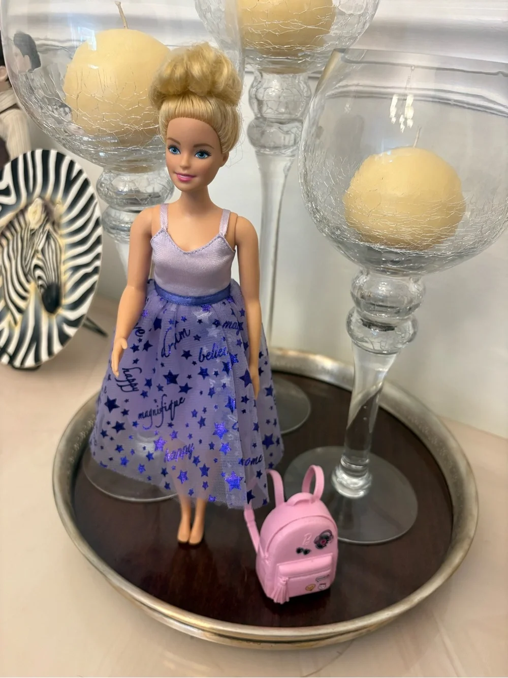 Kids Fashion Doll with Pink Mini Backpack